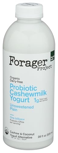 FORAGER PROJECT Organic Plain Cashew Drinkable Yogurt, 28 FZ