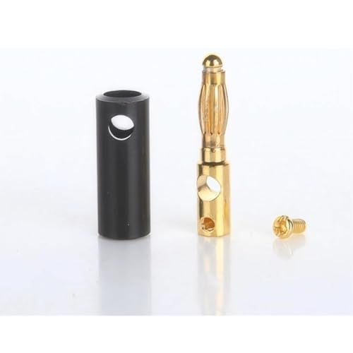 WWZMDiB 4mm Banana Plugs Conectores para Cable de Altavoz 12 pzas miniatura 5