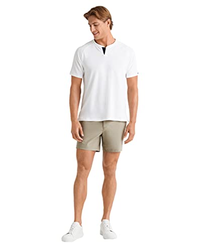 Rhone Men's Resort Short 6" Inseam, Breathable, Moisture-Wicking, Premium 4-Way Stretch Fabric (Sandalo, 32) #TOP4