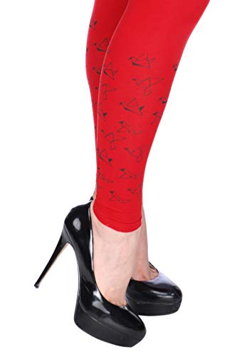 Image of Plus Size Printed Ankle Length Leggings for Women