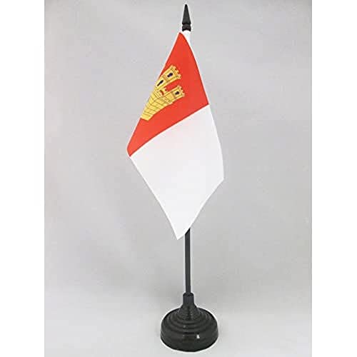 Bandeira de mesa de CASTELLA-Mancha 15 x 10 cm - bandeira de despacho CASTELLANO-MANCHEGA 10 x 15 cm - AZ FLAG