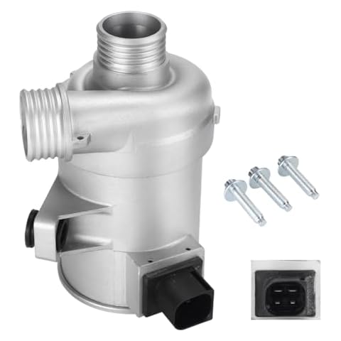SYMOTTEC Water Pump Compatible with BMW 228i 328i 428i 320i 228i 335i 535i 740i X3 X4 X5 2012-2018 2.0L, Electric Engine Assembly Water Pumps Replaces 11518635089, 11518625097 Cover