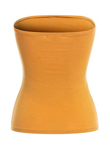 Image of MixMatchy Women's Stretchy Strapless Tube Top Y2K Bandeau Top