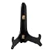 8" Ebony Black Wooden Plate Photo Stand Holder Easel