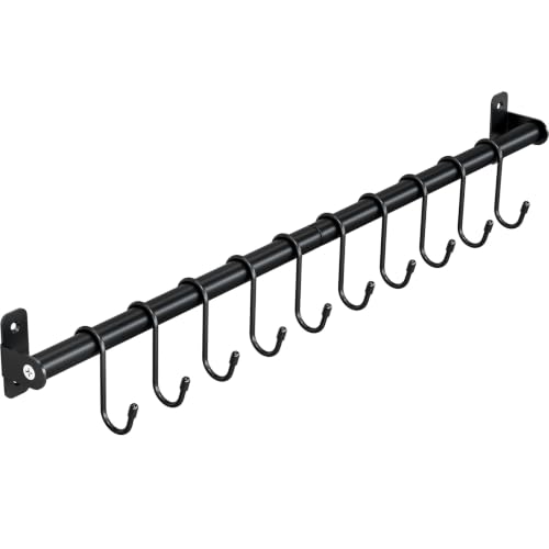 kingrack Cuisine Support Mural,Barre de Suspension,Porte-Casseroles Mural de Suspension,Porte-Casserole Mural,Barre Ustensile,Porte-Casseroles Mural de...