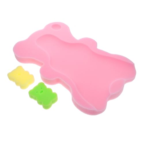 UPKOCH ベビーバスマット 幼児用シャワークッション 新生児スポンジバスマット キッズバスタブ ベビーバスタブ 漫画バスマット 用バススポンジ 子供 Sky-blue Puスポンジ