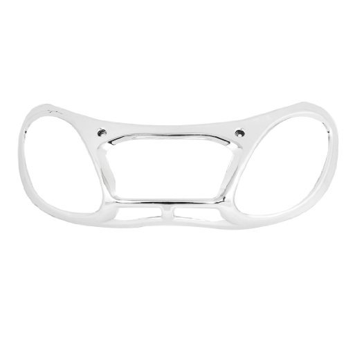 Silver Tone Arc Shaped Plated Plastic Rear Light Cover for Motorcycle