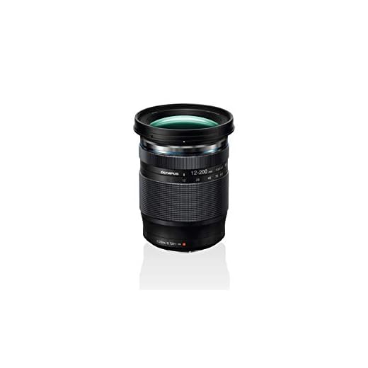 Olympus Objetivo M.Zuiko Digital ED 12-200 mm F3.5-6.3, Zoom estándar, Adecuado para Todas Las cámaras MFT (Modelos Olympus OM-D & Pen, Serie G de Panasonic), Negro