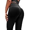 MathCat Women Scrunch Butt Lifting Leggings Seamless High Waisted Workout Yoga Pants Tummy Control Tights (Black, S)