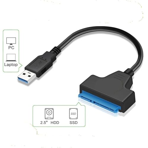 Cable Sata a USB 3.0/2.0 para disco externo 2.5 pulg miniatura 5
