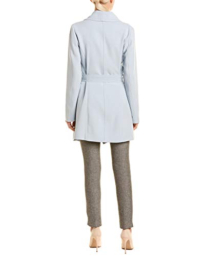 Image of TAHARI Womens Double-faced Luxury Soft Wool Blend Peacoat Removable Belt Wool Coat Oversized Collar