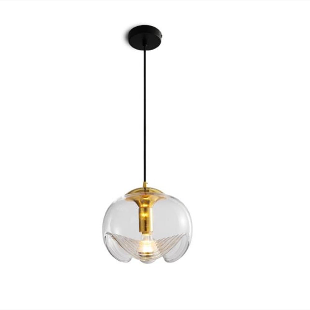 Suspension E27 minimaliste en verre pour sublimer l'ambiance de votre salle à manger