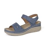 Picture of JABASIC Women Comfortable Sandals Orthotic Walking Sandals Orthopedic Arch Support Sandals (10,Blue)