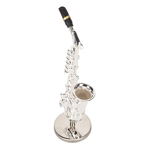 Saxophone miniature avec support et étui pour déco de bureau - 6