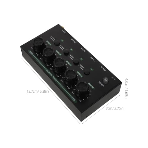 Mini table de mixage audio canaux stereo pour guitare et micro