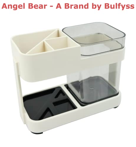 Angel Bear 1 Cup Toothbrush Toothpaste Stand Holder Bathroom Storage Organizer,Plastic