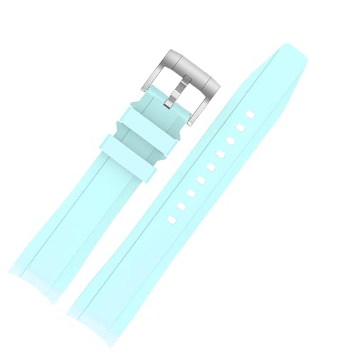 Image of Bands for Moonswatch Watch,Curved No Gap Silicone Strap,Compatible with Omega X Swatch Moonswatch Speedmaster 20mm Watch,Swatch Omega Moonswatch Speedmaster Watch Replacement Strap for Women