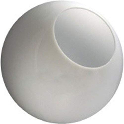 12 Inch White Acrylic with 5.25 Inch Neckless Opening