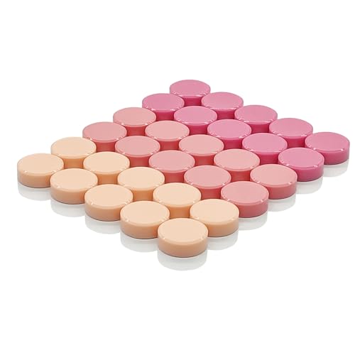 ZDZBLX Aimant Frigo, 30PCS Aimants Puissants, Mini Aimants Rond, Décoratifs pour Tableau Frigo (Rose)