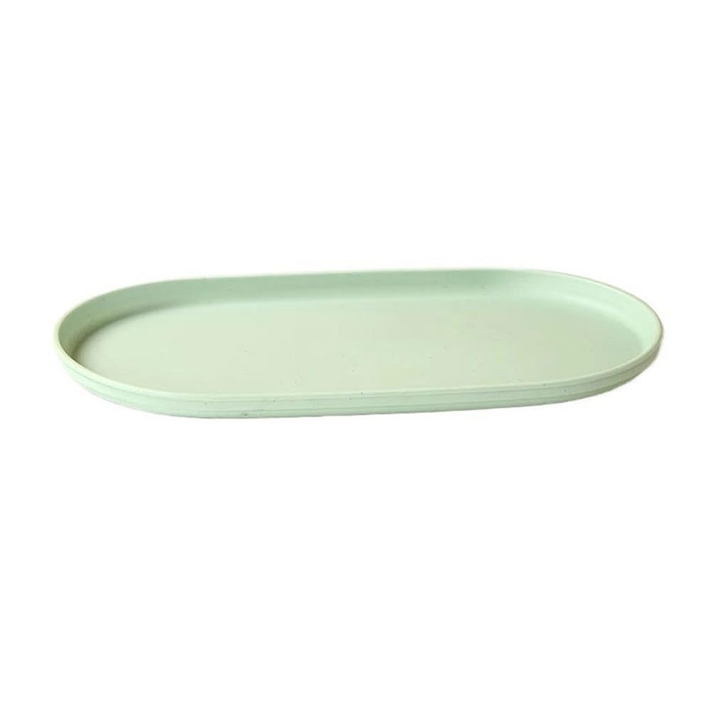 K5C7S3W9D6 plant dish saucer Plant Drip Tray 14.8 Inch Elliptical Saucers, Garden Home Plastics Potted Pallet(Green)