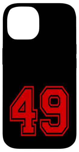 �i���o�[49 Red Sports Team Style �X�}�z�P�[�X iPhone 14 �p