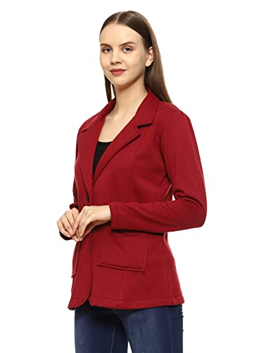Image of ROARERS WOMEN REGULAR LENGTH POLY FLEECE SOLID COAT