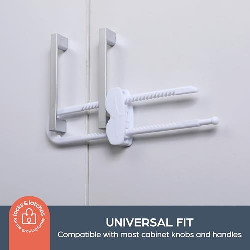 Seguros deslizantes para puertas Dreambaby en color blanco, pack de 3 unidades 2