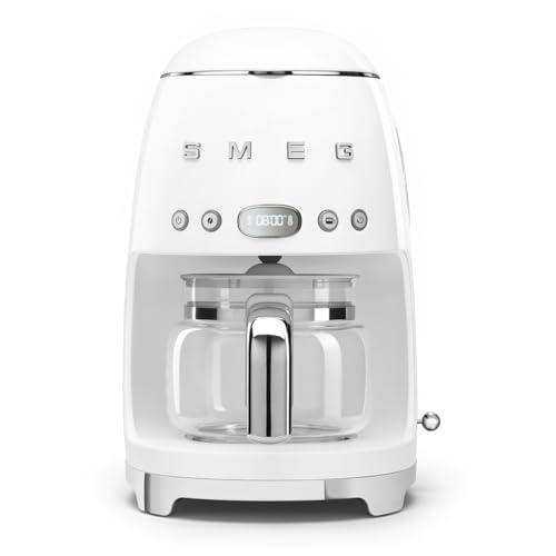 Smeg DCF02WHUK Drip Coffee Machine, Auto-Start Mode,...