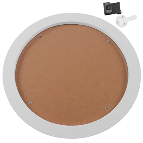 ULDIGI Round Embroidery Frame Picture Holder Cross Stitch Artwork Display Wooden Stand for Room Decor