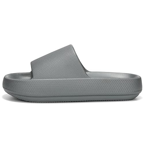 Image of Dirk Slides for Women and Men Sandals Pillow Slippers Shower Shoes Cushioned Cloud Slides
