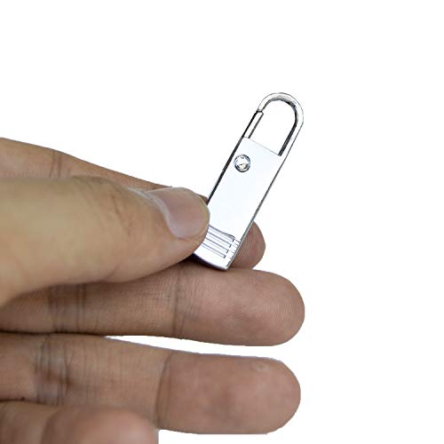 Zipper Pull Tab Repair Replacement Metal Zipper Pulls Extension Easy Use Zippers Tags Extender Handle Mend Fixer for Luggage Backpack Suitcase