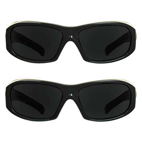 Image of proSPORT Wrap Around Reading Sunglasses Full Lens Magnification Black Smoke Lens UV400 Sun Readers for Men Women Outdoor Use