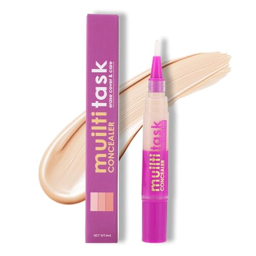 Correcteur liquide avec pinceau, pour couvrir les cernes et les rougeurs, correcteur hydratant pour toutes les peaux, effet instantané, avec finition naturelle, imperméable et durable