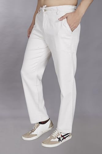 Image of DIVISIVE Men's Relaxed Fit Cotton Linen Blend Trousers