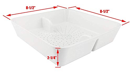 Colador de piso GSW de plástico ABS 8.5" x 8.5" x 2.25" miniatura 3