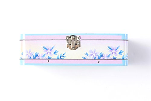 Image of DAHO Metal Storage Box with Hinge for Office, School, Home, Makeup, Arts & Crafts and Accessories (Enjoy the Ride)