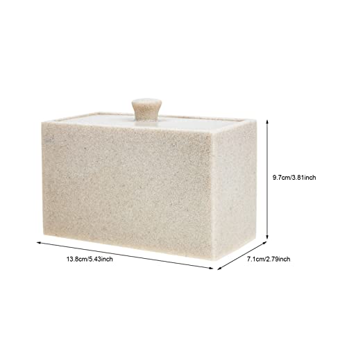 Contenedor de almohadilla de algodón decorativo para el tocador de dormitorios modernos 5