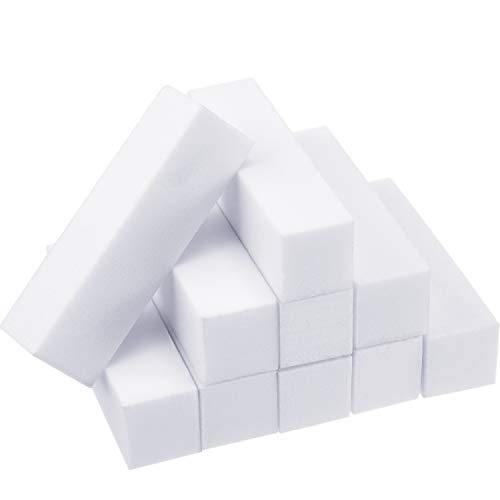 Outil d'art d'ongle éponge blanc pour éliminer les stries avant le vernis