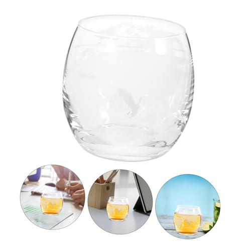 Juego de 2 vasos transparentes decorativos miniatura 7