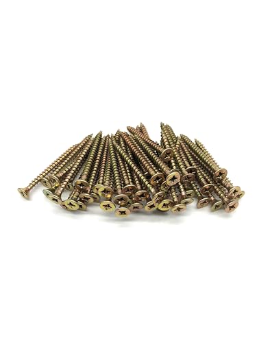100 Pcs Wood Screws Double Countersunk General Purpose (4.5mm x 50mm)