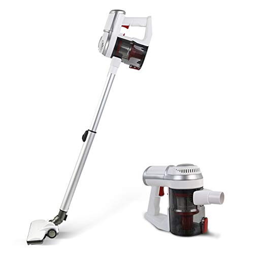 Aspiradora inalámbrica para Pisos Duros, Potente Varilla de succión y aspiradora de Mano, Liviana, sin Bolsa, de Gran Capacidad, Ideal para Pisos Duros, alfombras, Pelo de Mascotas para el h
