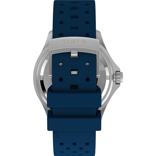 Image of TIMEX Deep Water Meridian Blue Round Dial Mechanical Automatic Men's Watch - TW2Y39900UJ