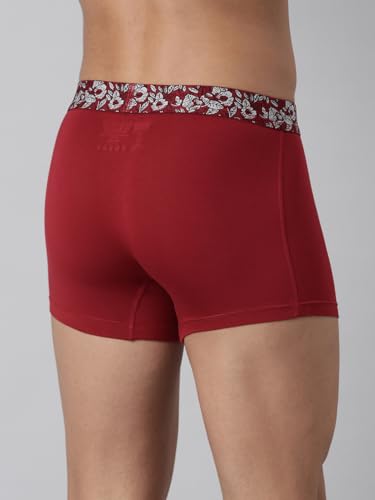 Image of Levi's GZ004 Trunk for Men | Supima Modal Lycra Blend | Breathable Men's Underwear | 4-Way Stretch | Anti-Roll No-Dig Floral Waistband | Extra Supportive Gusset | Stay Retention | Pack of 1