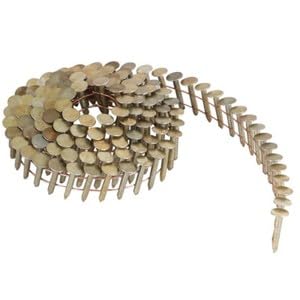 #US 3600Pcs 7/8" 0.12" Smooth Galvanized Coil Roofing Nails 3/8" Head Diameter