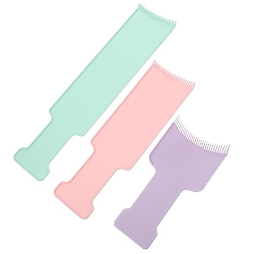 VICASKY Haar Färben Pinsel 3 Stück Hervorhebungstafel Mit Kamm Farbpalette Für Langes Und Dickes Haar Zum Abteilen Und Stylen