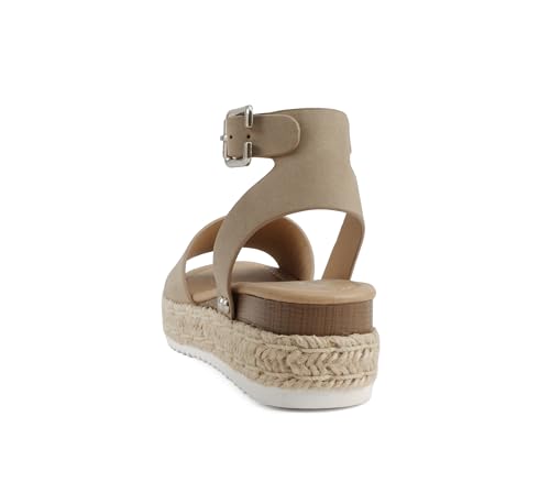 Image of Soda Little Kids /Children /Girls Topic-IIS Espadrille Flatform Wedge Open Toe Sandals
