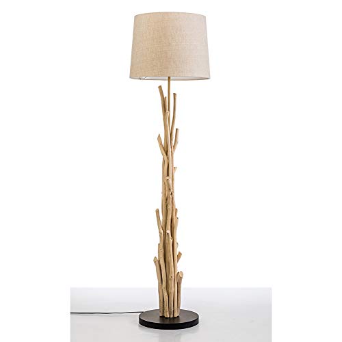 Modern Home Nautical Driftwood Branch Wooden Floor Lamp (Light Beige) - Image 3