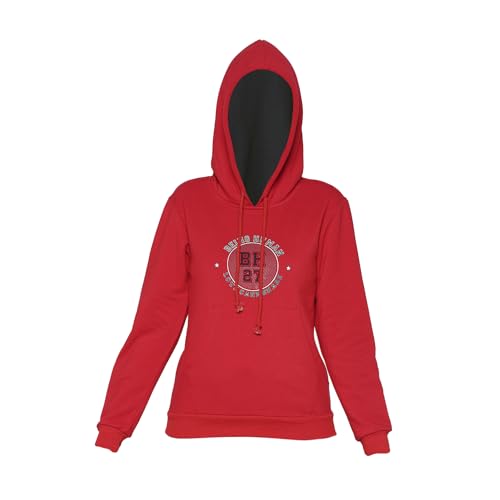 Image of Being Human Red Long Sleeve Women's Hoodie Clothing