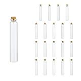 Charmoon 小瓶 ガラス 透明 コルク栓 密閉 ミニ ボトル 20個 セット (30ml)