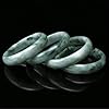Cixulena Natural Jade Bracelet for Women Genuine Good Luck Bangle Valentine Jewelry Gift (Green, 2.52inch/64mm) #1